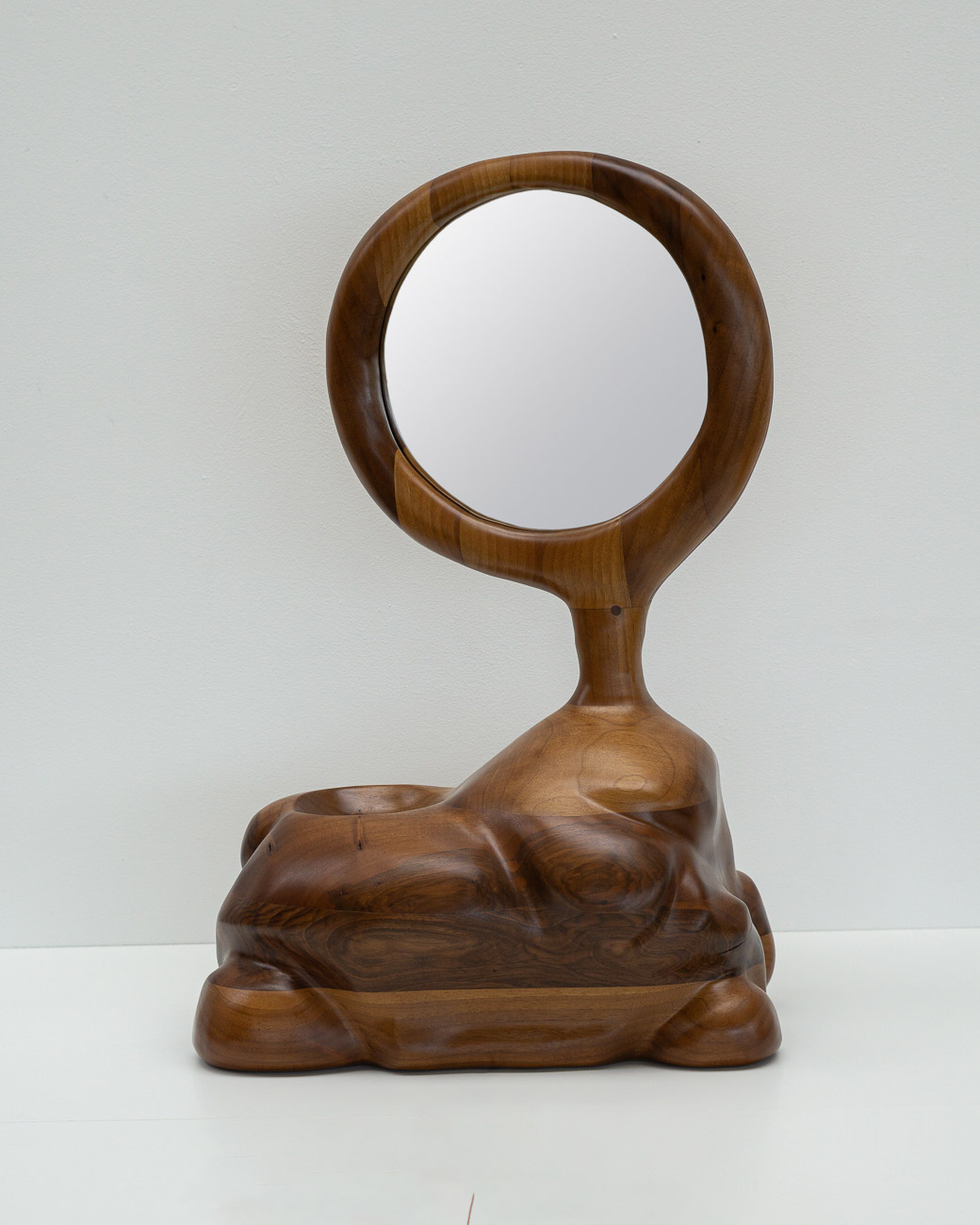 sculpture with a mirror