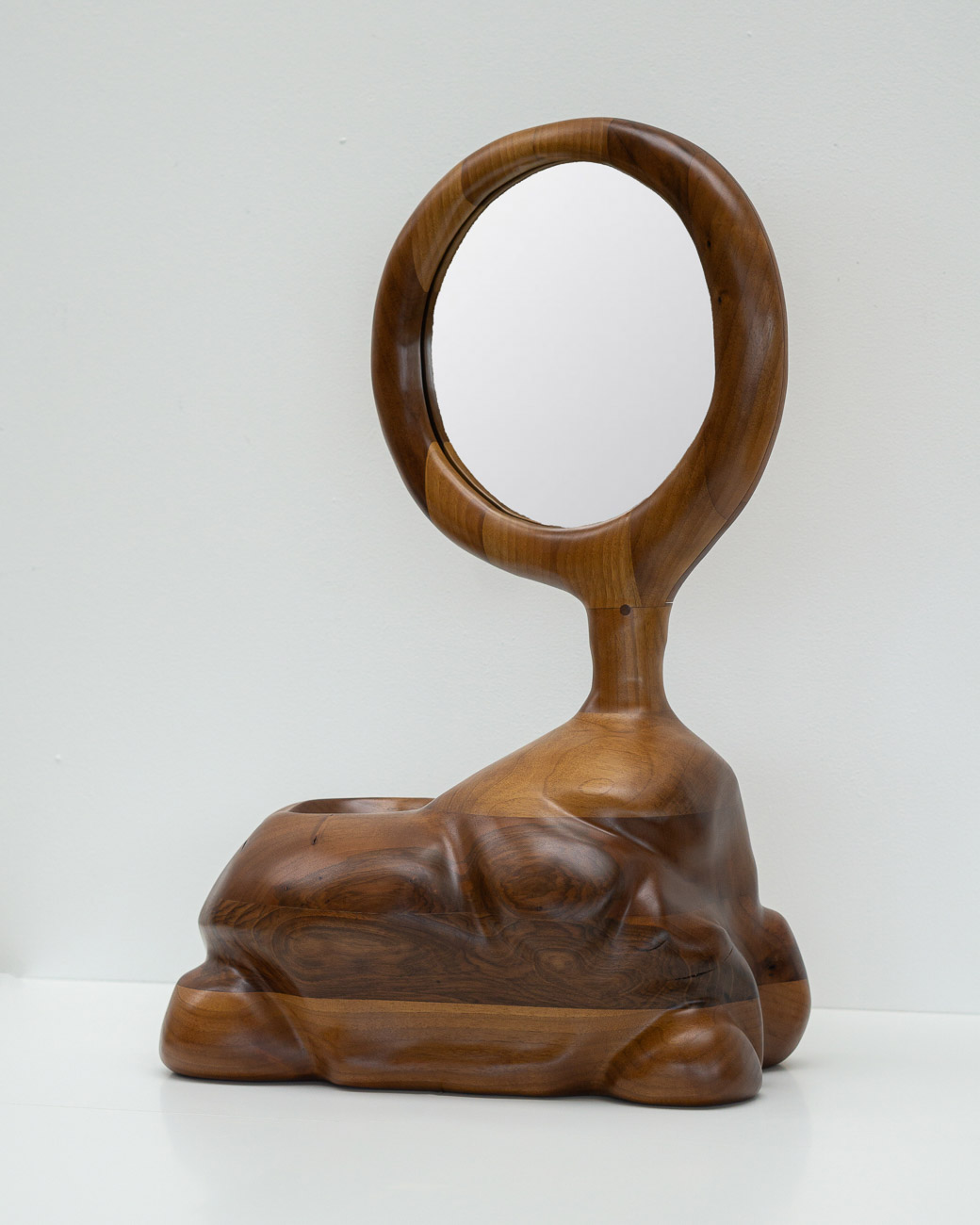 sculpture with a mirror