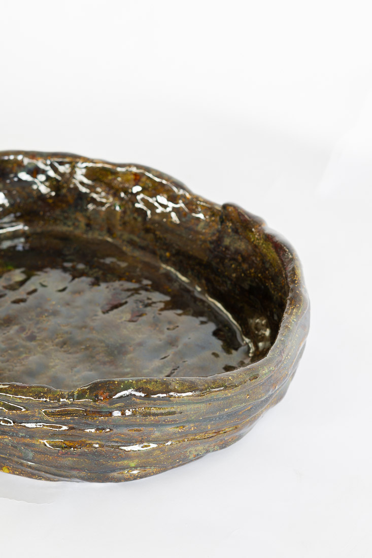 ceramics bowl by knysch dark green