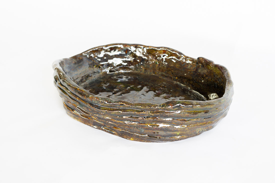 ceramics bowl by knysch dark green