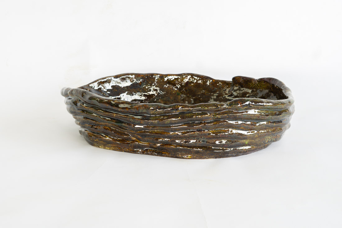 ceramics bowl by knysch dark green