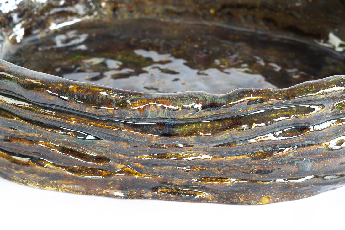 ceramics bowl by knysch dark green