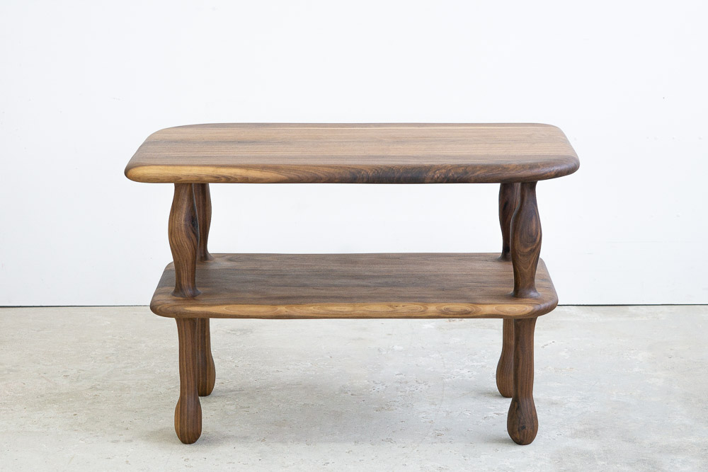 High Coffee Table in Walnut