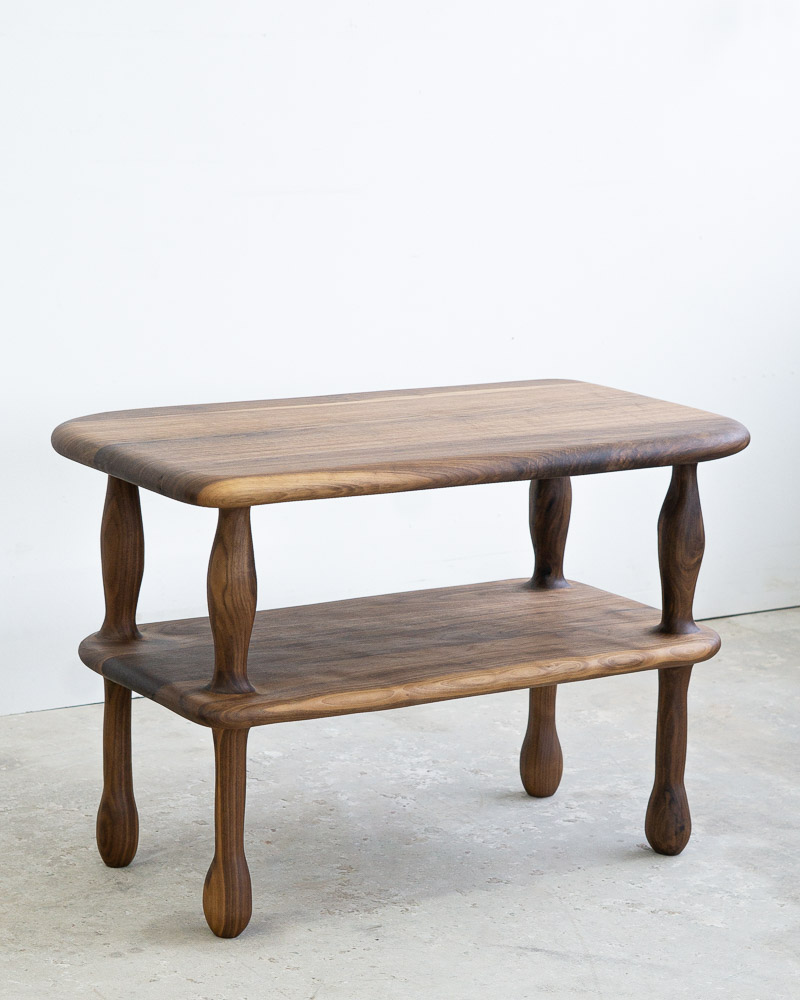 High Coffee Table in Walnut