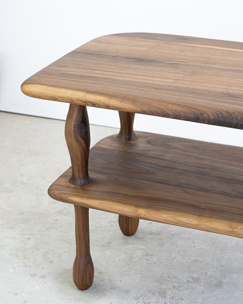 High Coffee Table in Walnut