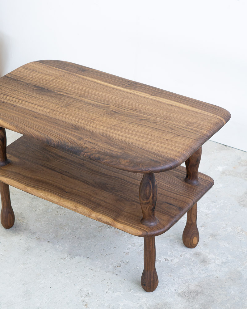 High Coffee Table in Walnut