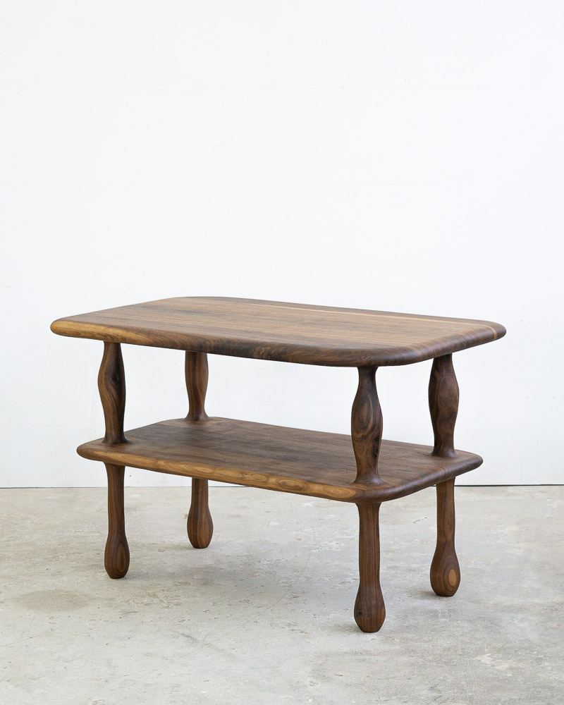 High Coffee Table in Walnut