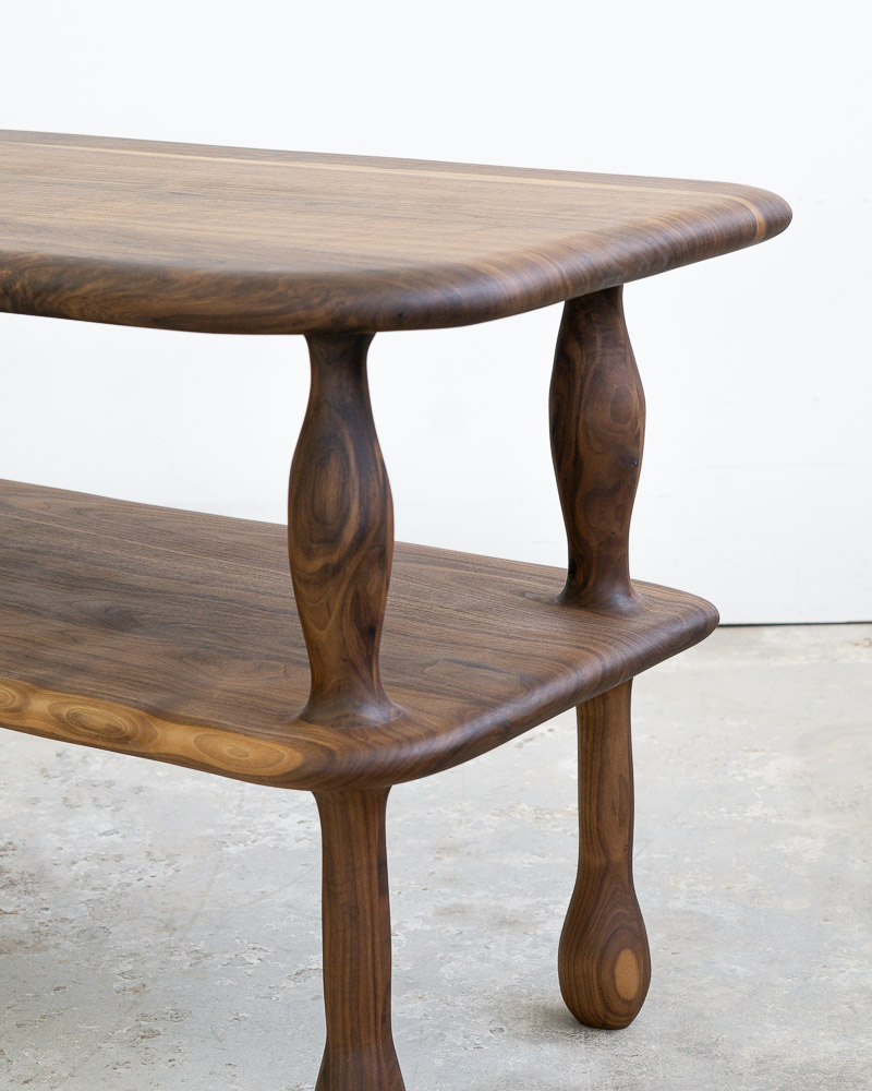 High Coffee Table in Walnut